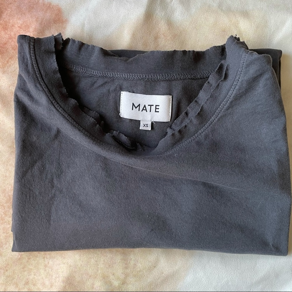 MATE Organic Cotton Raw Neck Boxy Tee